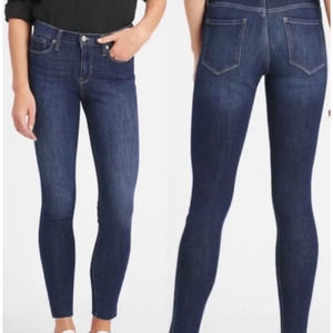 Banana Republic Mr. Skinny Haig Mid Rise Jeans Blue Small Size 27